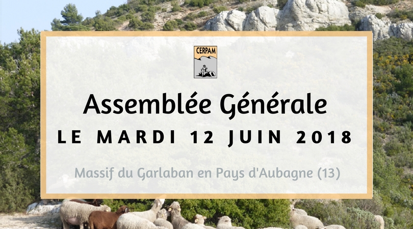12/06/18 > Assemblée Générale du CERPAM, retenez la date !