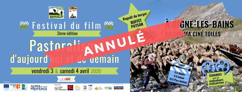 ANNULé : 3 et 4 avril 2020 > 2ème édition du Festival du Film « Pastoralisme d’aujourd’hui et de demain »