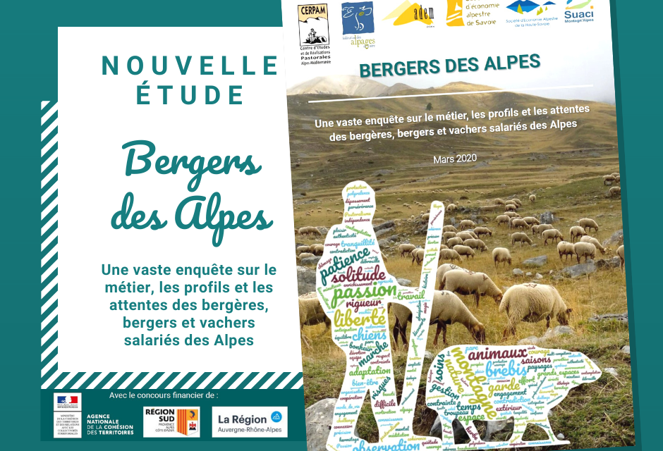 Bergers des Alpes : Une vaste enquête sur le métier, les profils et les attentes des bergères, bergers et vachers salariés des Alpes